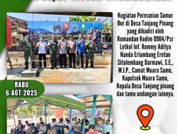 Peresmian Sumur Bor TNI-AD MAB oleh Bapak Kasdam VI/Mulawarman