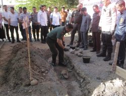 Dandim 1404/Pinrang Hadiri Peletakan Batu Pertama Pembangunan SPPG Polres Pinrang