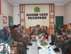 Perkuat Sinergi Antarinstansi, Dandim 1405/Parepare Terima Kunjungan Silaturahmi Kajari Parepare