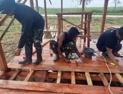 DANRAMIL BESERTA ANGGOTA KORAMIL 1703-01/ENAROTALI TUNTASKAN TAHAP PENTING KARYA BHAKTI REHAB RTLH
