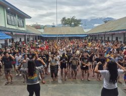 Penuh Semangat, Senam Pagi WBP Berlangsung Meriah