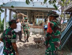 Kasiter Korem 141/Toddopuli Tinjau Lokasi TMMD 125 Kodim 1422/Maros di Mallawa