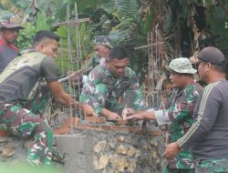Satgas TMMD ke-125 Terus Genjot Pengerjaan Bak Penampungan Air Sumur Bor