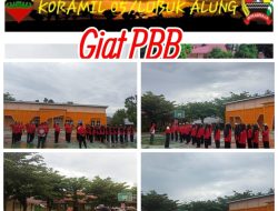 Kesiapan Babinsa Latih PBB untuk Kesiapan Upacara HUT RI ke-80 di SMKN 1 Sintoga