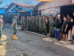 Peringati HUT RI ke-80, Kodim 1404/Pinrang Gelar Karya Bakti Pembersihan Pasar Bersama Stake Holder Terkait