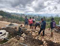 Satgas TMMD ke-125 Kodim 1419/Enrekang Tuntaskan Pemasangan Gorong-Gorong