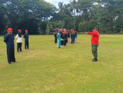 Babinsa Koramil 03/Sungai Sariak Melatih Paskibra Tingkat Kecamatan