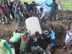 Jaga Jalan Tetap Awet, Satgas TMMD ke-125 Percepat Pemasangan Gorong-Gorong