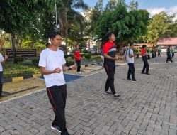 Pegawai dan Anggota PIPAS Rutan Pelaihari Gelar Senam Pagi untuk Meningkatkan Kesehatan dan Kekompakan
