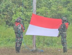 Dari Nduga, Semangat Kemerdekaan Berkobar : Prajurit dan Warga Bersatu Gelar Geladi Upacara HUT RI ke-80