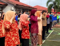 Upacara Peringatan HUT RI ke-80 di Rutan Pelaihari