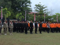 Jajaran Rutan Selayar Ikuti Upacara Penurunan Bendera di Lapangan Pemuda Benteng