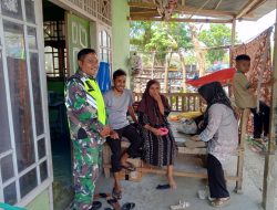 Perkuat Kemanunggalan TNI-Rakyat, Babinsa Koramil 15/Tiro Laksanakan Anjangsana di Desa Lhok Igeuh