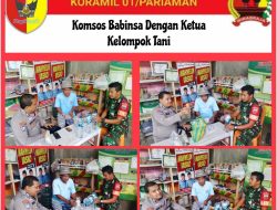Babinsa Koramil 01/Pariaman Laksanakan Komsos Dengan Kelompok Tani