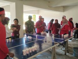 Beri Rasa Aman,Babinsa Kodim 0907/Trk Kawal Lomba 17an Diwilayah