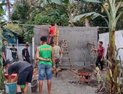 Menjelang Penutupan , Satgas TMMD dan Warga Tetap Kompak di Akhir Pekerjaan