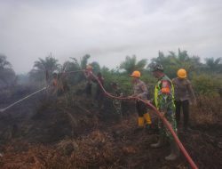 Karhutla di Bakongan, TNI-Polri-BPBD Berjibaku Lakukan Pemadaman