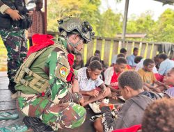 MASARIKU PEDULI GIZI: SATGAS YONIF 733 BANGUN GENERASI PAPUA SEHAT DAN CERDAS