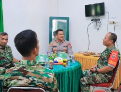 Perkuat Sinergitas, Pabung Kodim 1405/Parepare Terima Kunjungan Kapolres Barru
