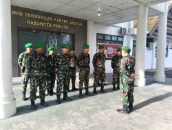 Kodim 1404/Pinrang Terjunkan Personel Untuk Pengamanan Obyek Vital
