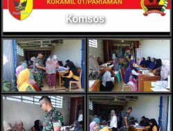 Babinsa Koramil 01/Pariaman Desa Sintuk Dampingi Posyandu Integrasi Layanan Primer (ILP)