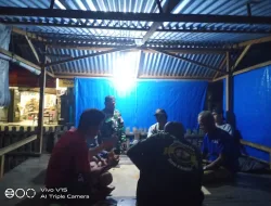 Babinsa Kodim 1404/Pinrang Laksanakan Pemantauan Wilayah dan Himbauan Kamtibmas di Desa Samaulue