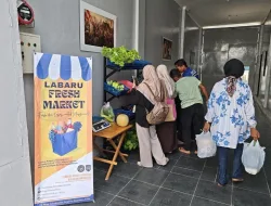 Labaru Fresh Market Ramai Pengunjung, Produk Warga Binaan Lapas Banjarbaru Kian Diminati