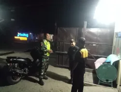 Personel Koramil 1404-01/Suppa Gelar Patroli Malam di Wilayah Desa Wattang Pulu