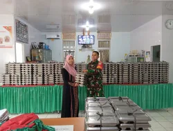 Babinsa Koramil 01/Simeulue Timur Laksanakan Kegiatan pendampingan Makan Bergizi Gratis (MBG)
