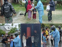 Babinsa Koramil 26/Grong-Grong Gelar Baksos, Salurkan Makanan untuk Warga Terdampak Banjir di Beureuleung