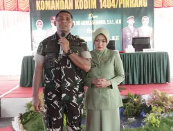 Isak Tangis Iringi Acara Lepas Sambut Dandim 1404/Pinrang