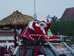 Danrem 181/PVT Hadiri Karnaval Santa Claus Natal Tahun 2025