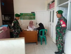 Pendampingan Pelayanan KB Kes oleh Anggota Koramil 0607-04/Sukabumi Utara.