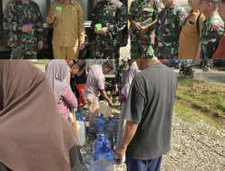 Bhakti TNI untuk Negeri Suplai Air Bersih kepada Korban Banjir Pidie Jaya
