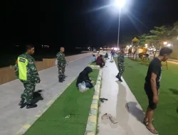 Personel Koramil 1405-03/Bacukiki Gelar Patroli Cipta Kondisi di Kecamatan Bacukiki Barat