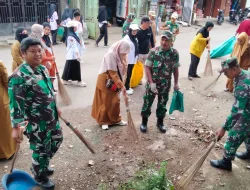 Koramil 1419-04/Alla Gelar Karya Bakti Jaga Kebersihan Pasar