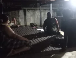 Babinsa Koramil 1404-02/Mattiro Sompe Laksanakan Patroli Malam dan Komsos di Wilayah Binaan