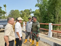 Dandim 0102/Pidie,Wagub Aceh dan Bupati Pidie Jaya Tinjau Normalisasi Sungai Pasca Banjir Bandang di Dayah Husen