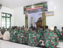 Personel Militer dan PNS Kodim 1405/Parepare Gelar Do’a Bersama Peringati Hari Juang TNI AD TA 2025.