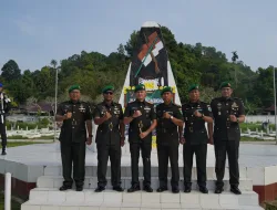 Korem 181/PVT Selenggarakan Ziarah Rombongan Peringati Hari Juang TNI AD ke-80 dan HUT ke-9 Kodam XVIII/Kasuari