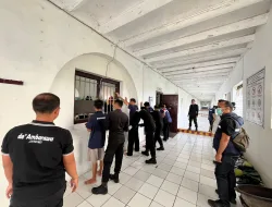 Jelang Akhir Tahun Lapas Ambarawa Bersama BNNP Jawa Tengah Lakukan Razia Blok Hunian dan Tes Urine WBP