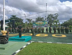 Peringati Hari Juang TNI AD 2025,Kodim 0907/Trk Gelar Upacara Pasukan