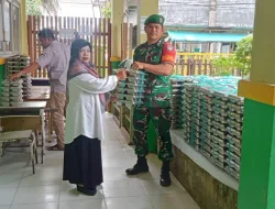 Babinsa Koramil 01/Simeulue Timur Melaksanakan Kegiatan pendampingan Makan Bergizi Gratis (MBG)
