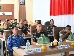 Danrem 141/Toddopuli Kunjungi Kodim 1407/Bone, Tinjau Asrama Baru dan Ikuti Nobar Kasad Award