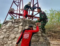 Satgas Gulbencal TNI dan Tim Vertical Rescue Kebut Pembangunan Jembatan Gantung Garuda di Blang Awe