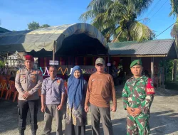 Personel Kodim 0115/Simeulue, Laksanakan Pengamanan Pilkades Serentak di Kabupaten Simeulue