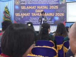 Lapas Banjarbaru Gelar Ibadah Kebaktian Perayaan Natal Bersama Warga Binaan Nasrani