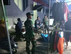 Personel Koramil 1419-03/Baraka Melaksanakan Patoli malam
