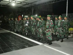 Personel Gabungan TNI–Polri Laksanakan Patroli Pemantauan Wilayah di Kabupaten Pinrang