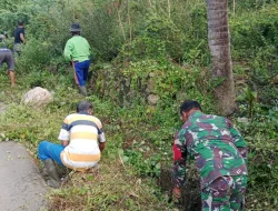 Karya Bakti Bersama TNI dan Masyarakat di Wilayah Koramil 1419-03/Baraka